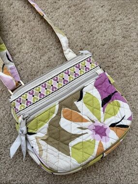 Vera Bradley Floral Quilted Crossbody Bag - Purple & Green